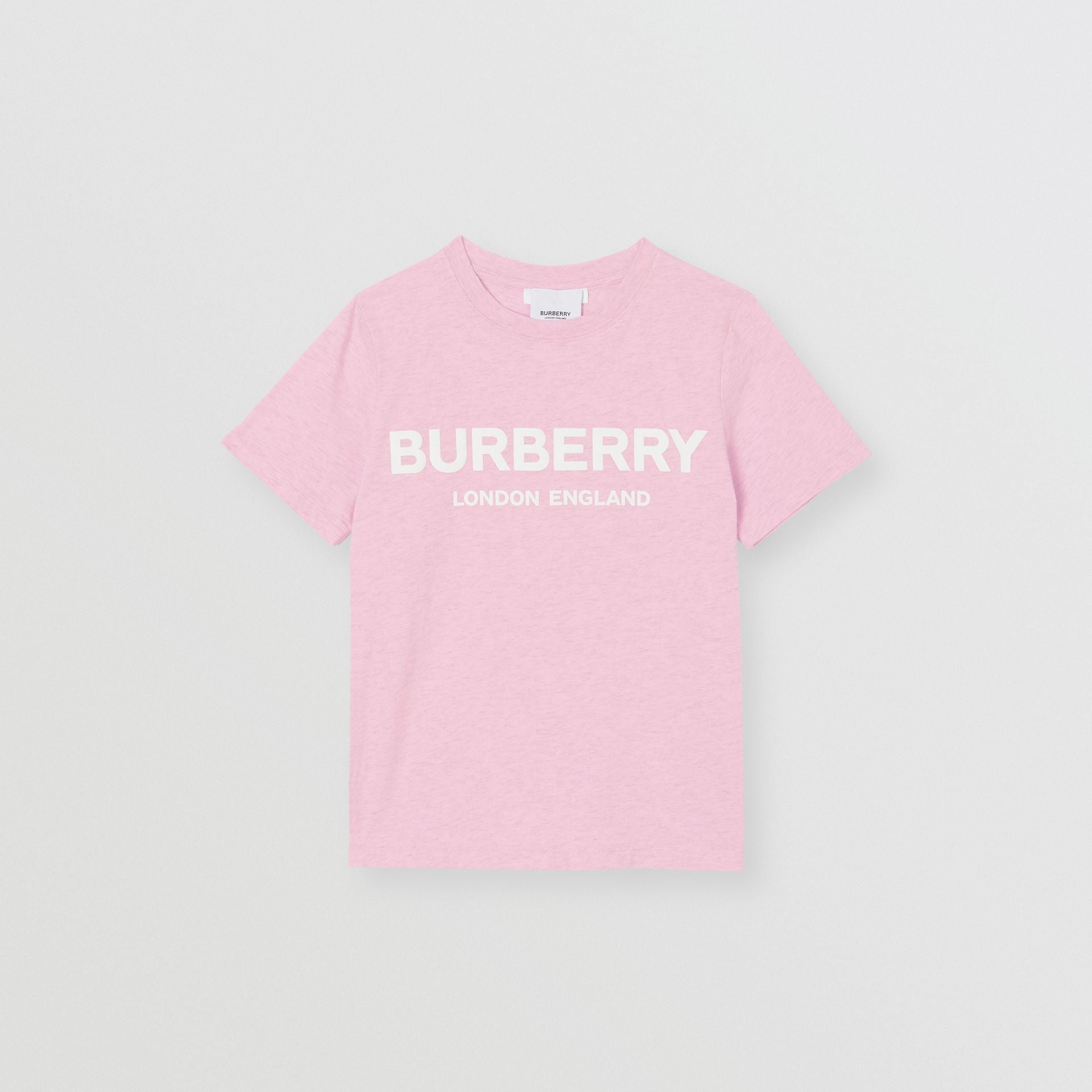 Girls Pink Logo Cotton T-shirt