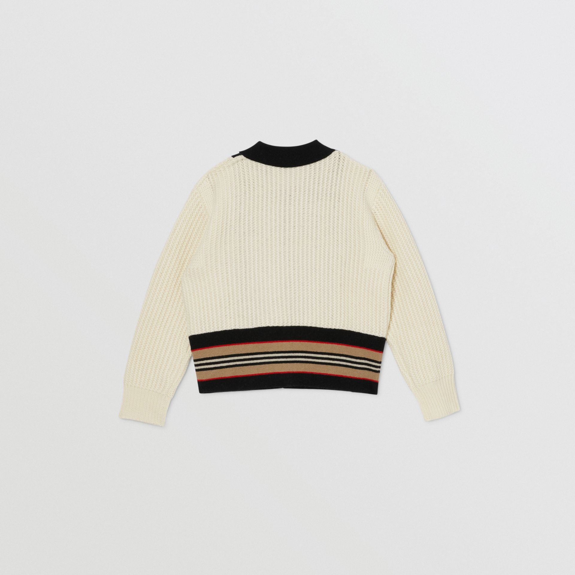 Girls White Wool Cardigan
