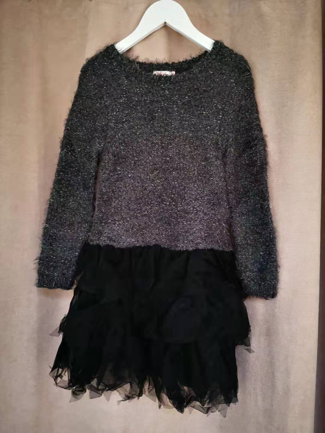 Girls Dark Grey Dress