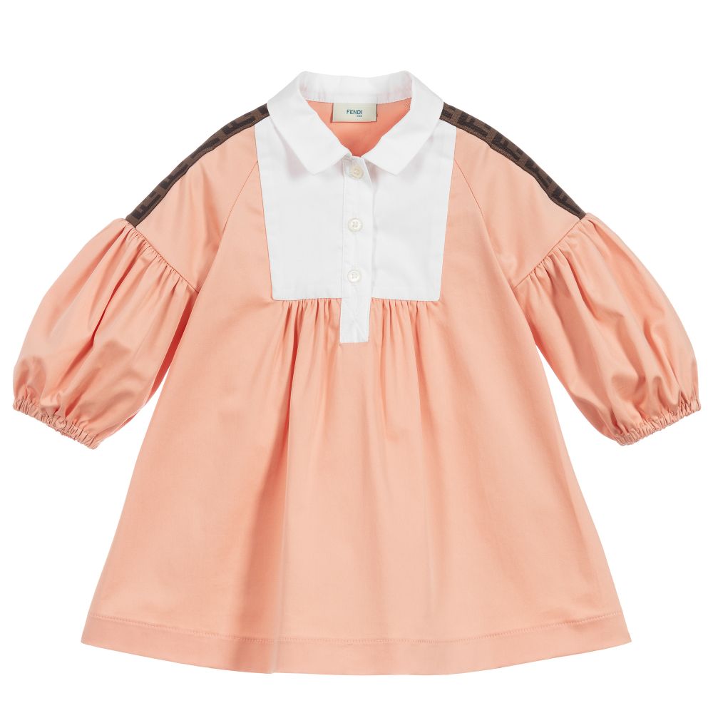 Baby Girls Pink FF Cotton Dress