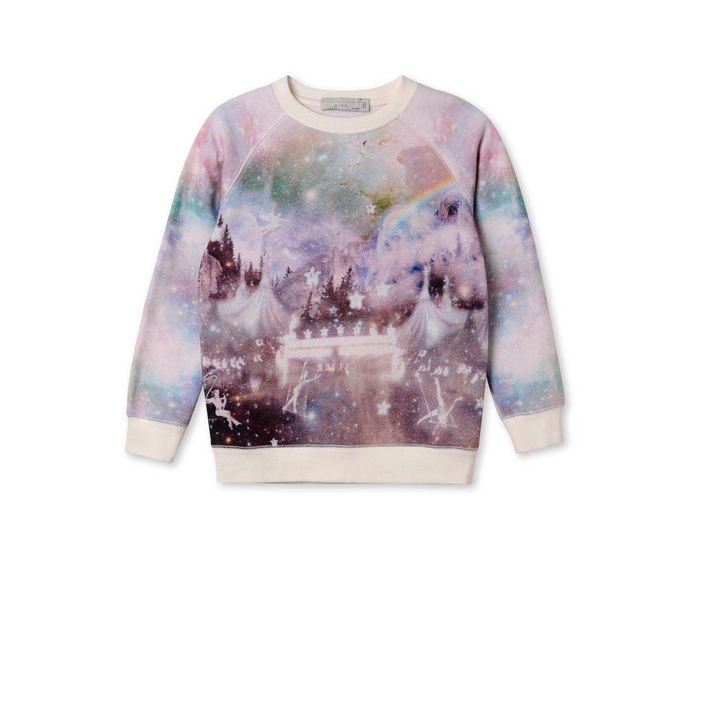 Girls Multicolor Magical Circus Printed 'Betty' Sweatshirt - CÉMAROSE | Children's Fashion Store - 1