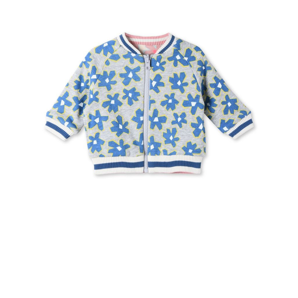 Baby Multicolor Flowers Printed Jacket