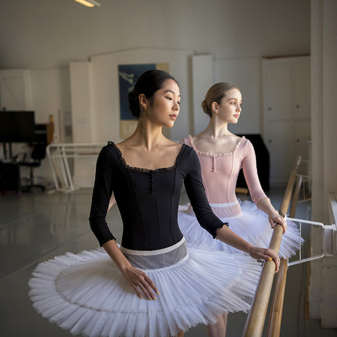 Girls Black Ballet Onesies