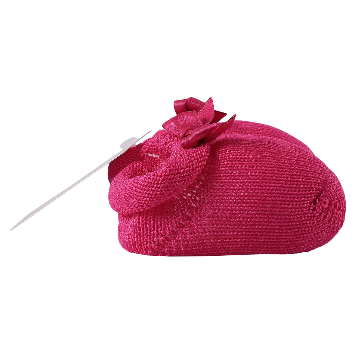 Baby Red Knitted Cotton Shoes & Hair Band Gift Set - CÉMAROSE | Children's Fashion Store - 3