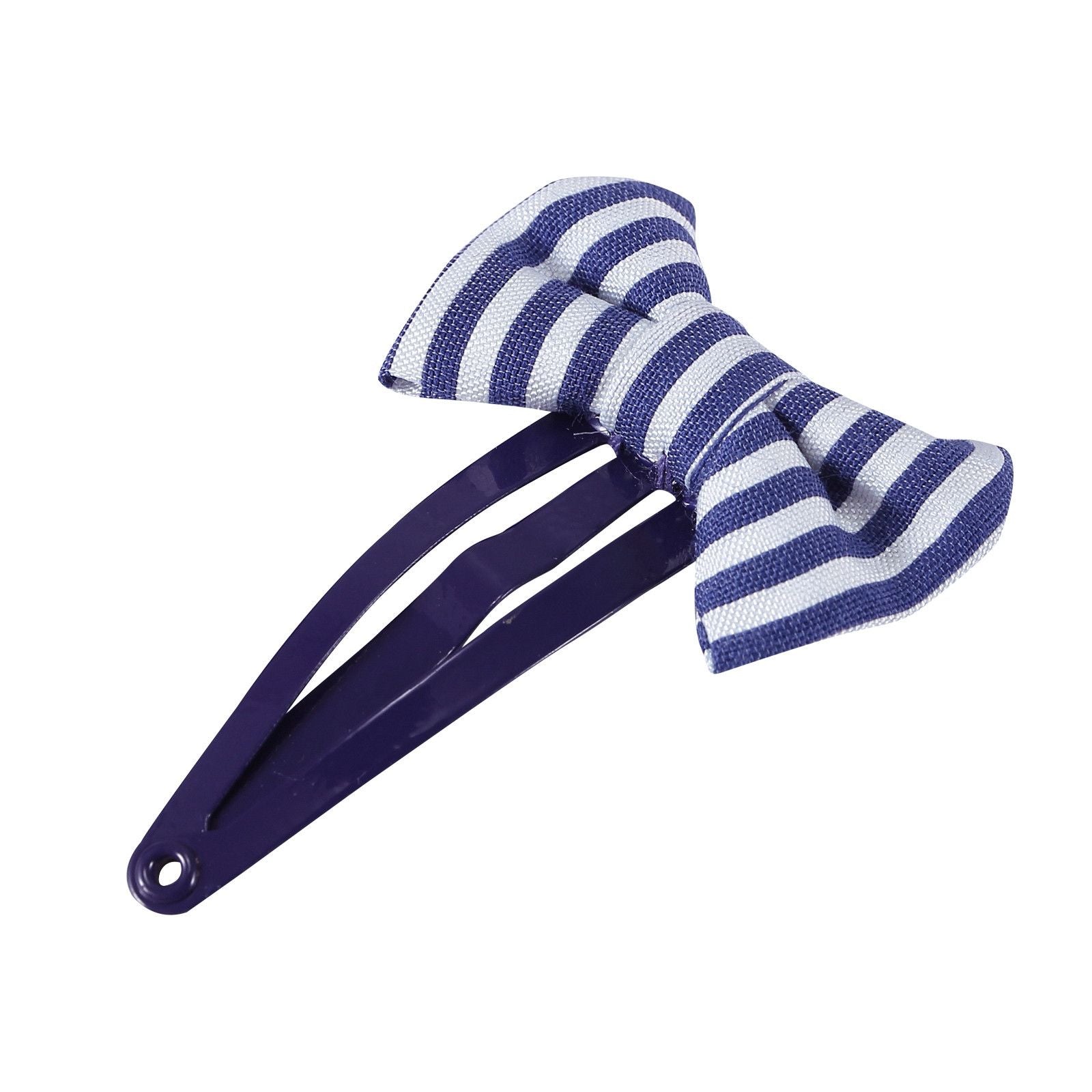 Girls White&BlueTulle Bow Trims Hair Clip - CÉMAROSE | Children's Fashion Store - 2