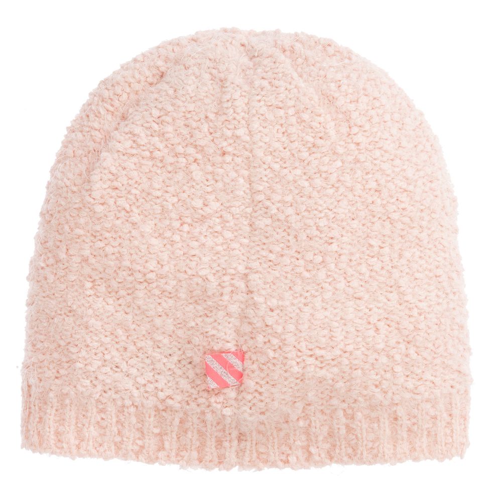 Girls Pink Knitted Hat & Snood Set