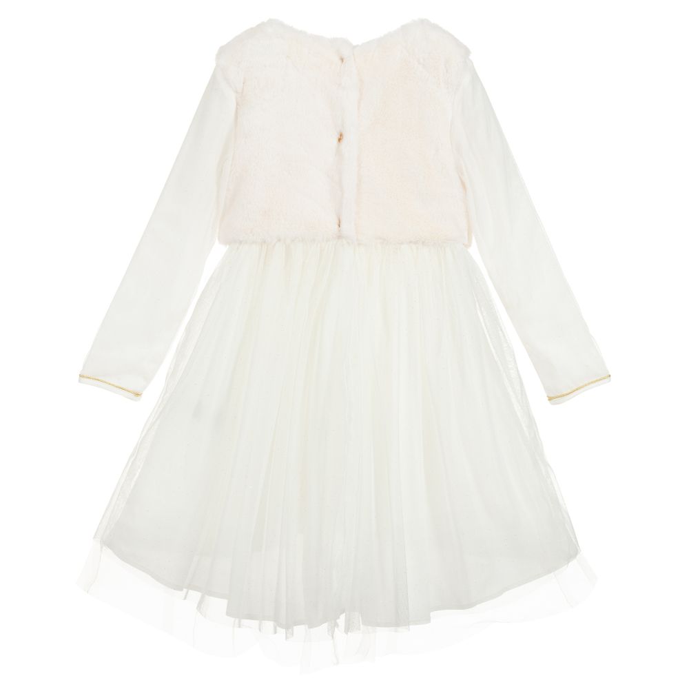 Girls Ivory Tulle Dress