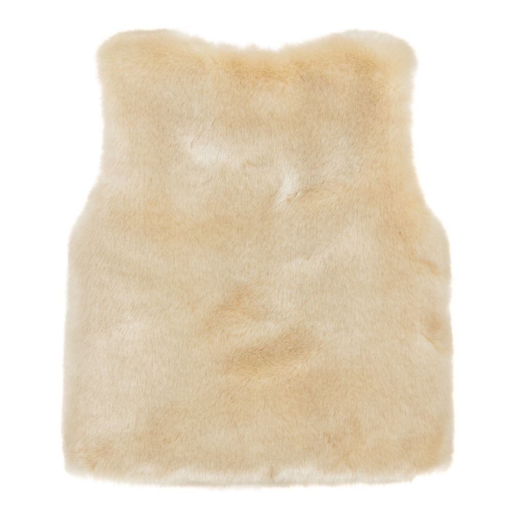 Girls Beige Gilet