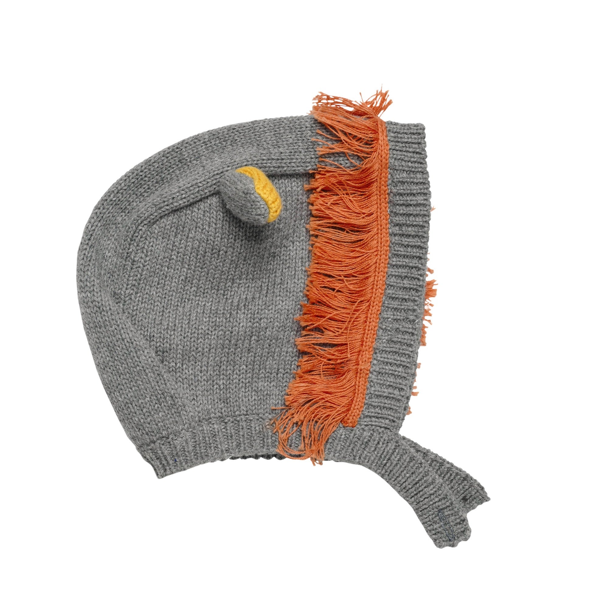 Baby Pale Grey Embroidered Lion Trims 'Chips' Hat - CÉMAROSE | Children's Fashion Store