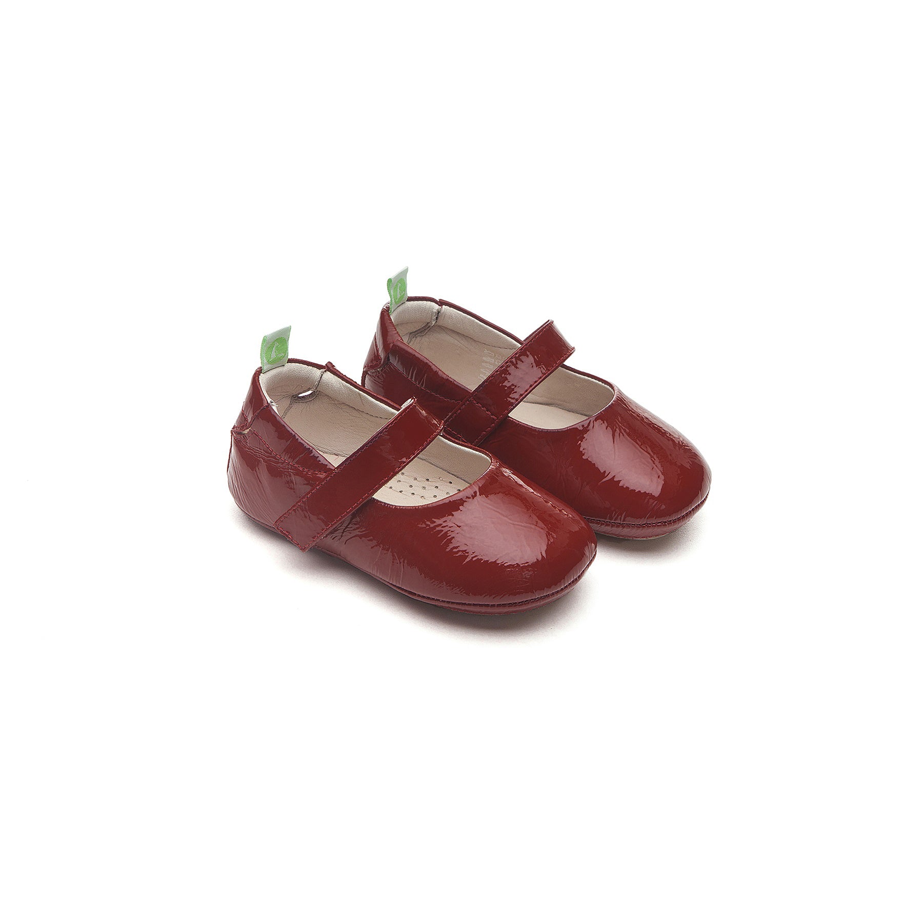 Baby Girls Red Leather Shoes