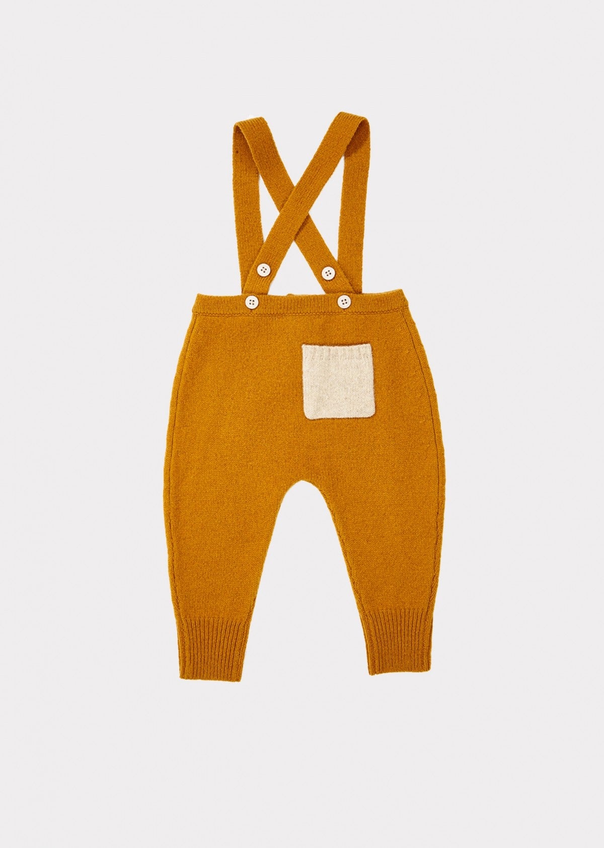 Baby Girls Yellow Wool Trousers