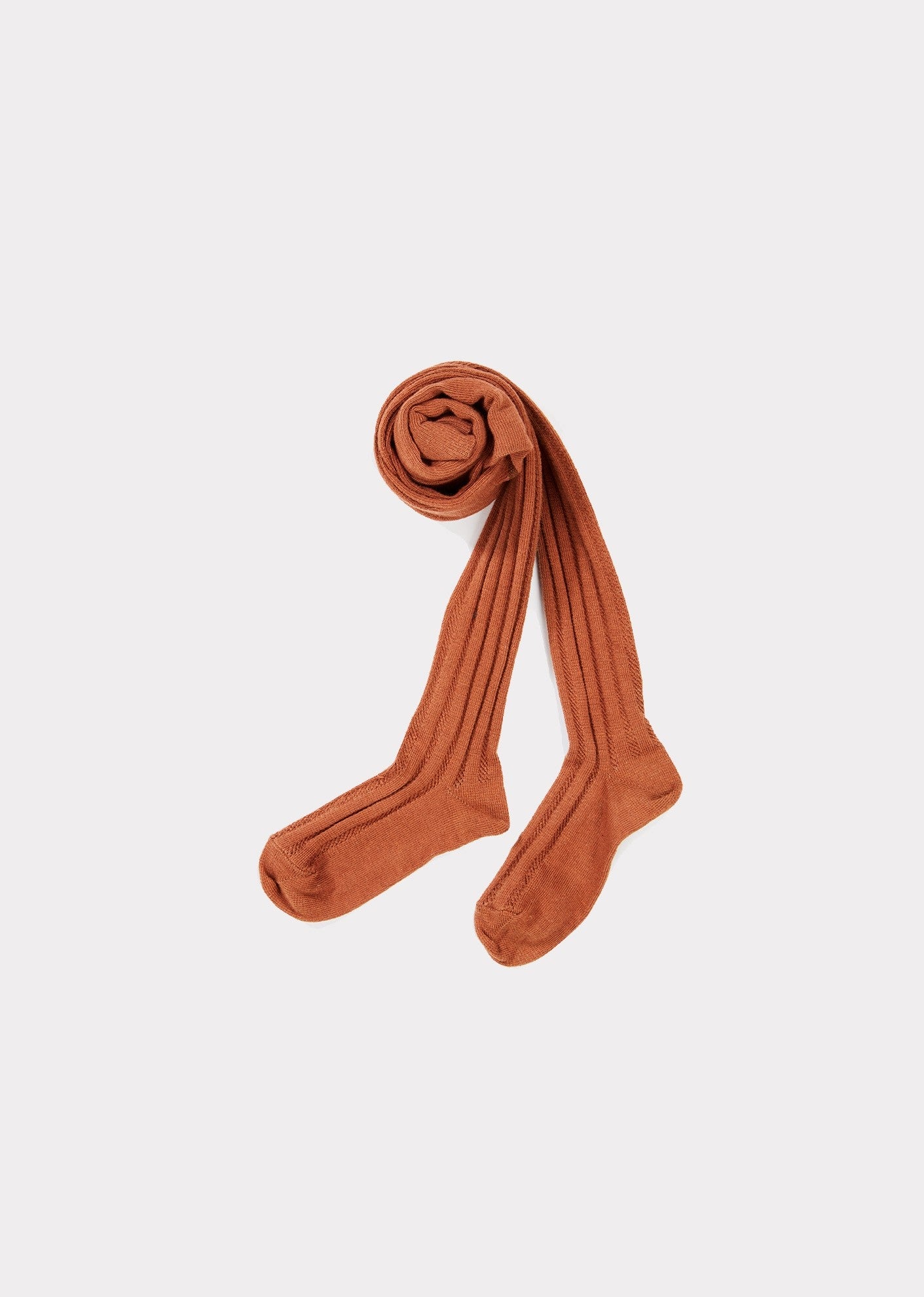 Girls Camel Cotton Tights