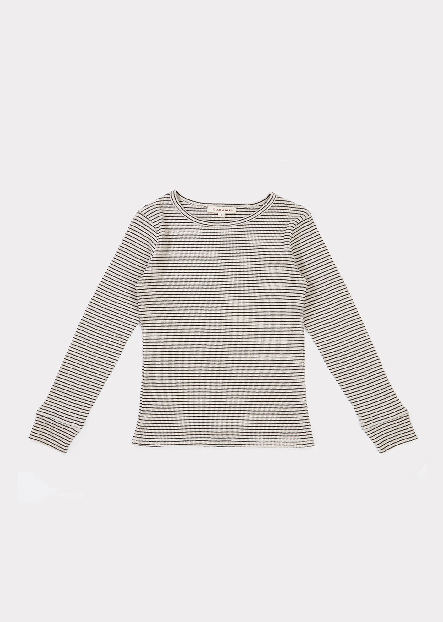 Girls Beige Striped Cotton Shirt