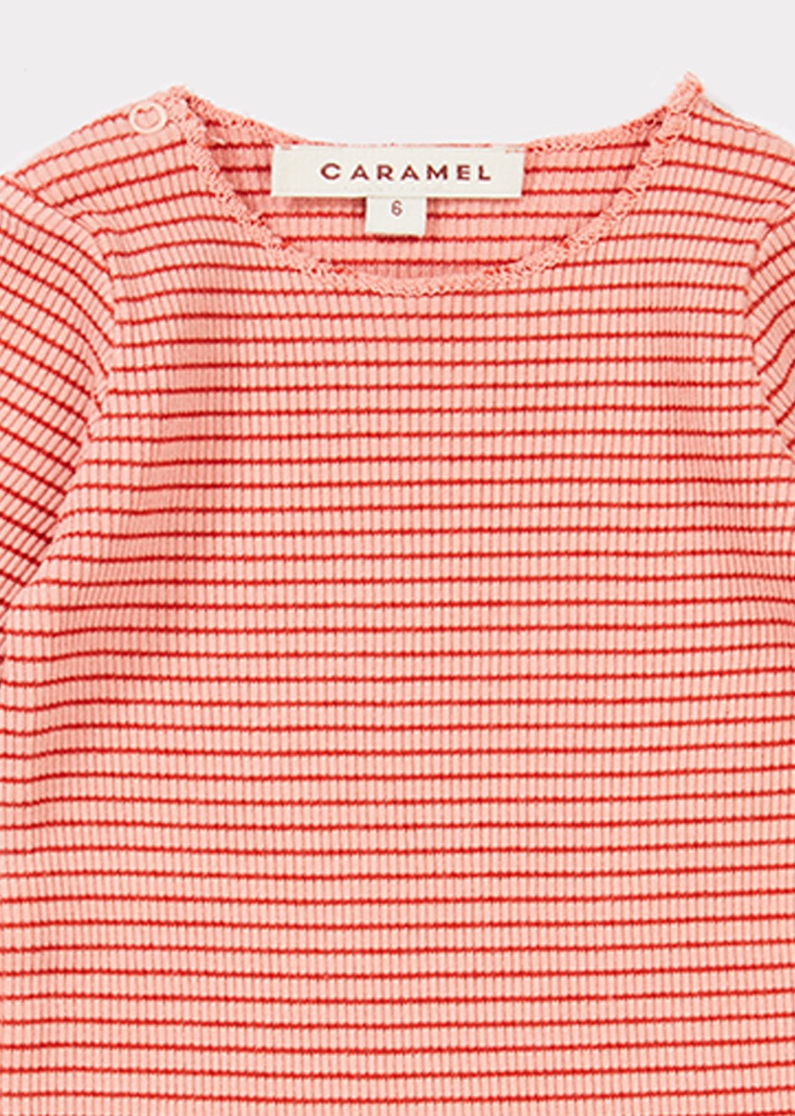 Baby Girls Pink Striped Cotton Babysuit