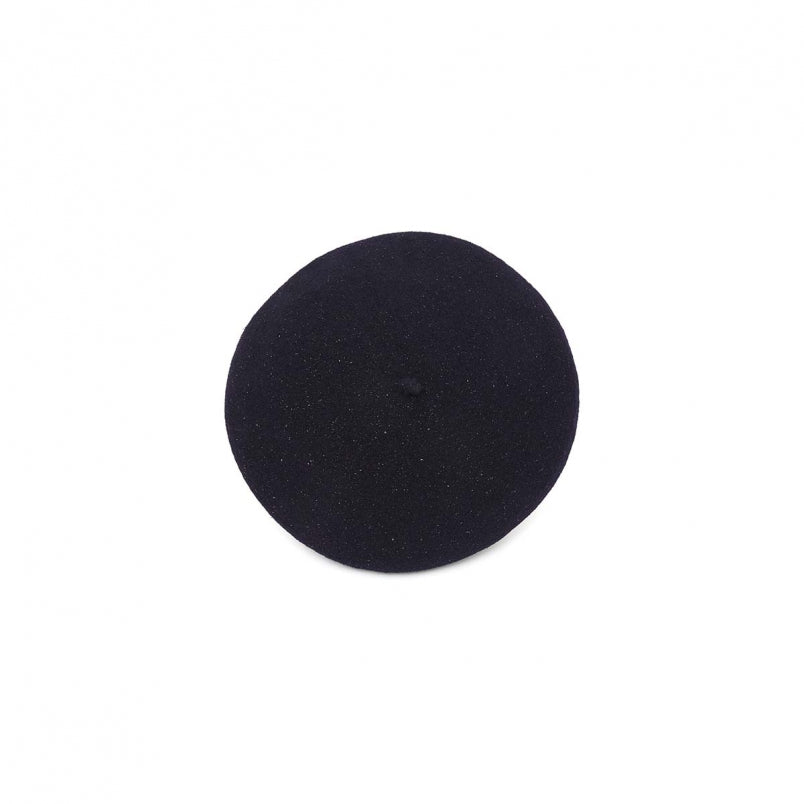 Girls Blue Glitter Wool Beret