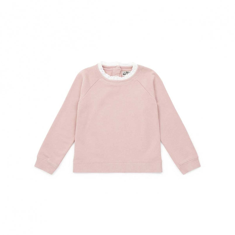 Girls Pink Cotton Sweater