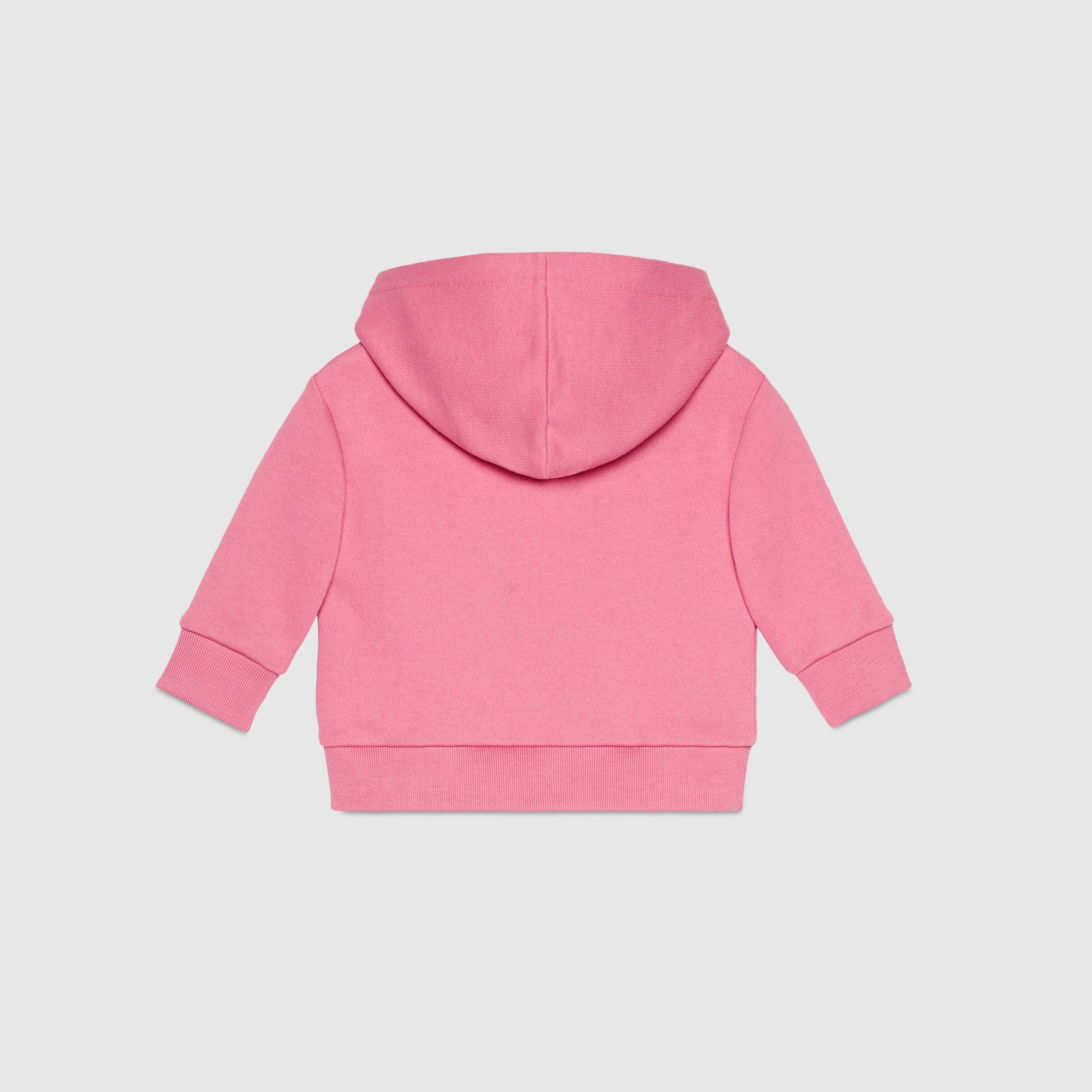 Baby Girls Pink Logo Cotton Sweatshirt