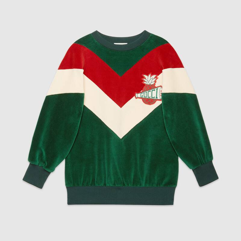 Girls Green Cotton Sweatshirt