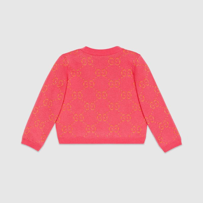 Baby Girls Pink GG Cotton Sweater