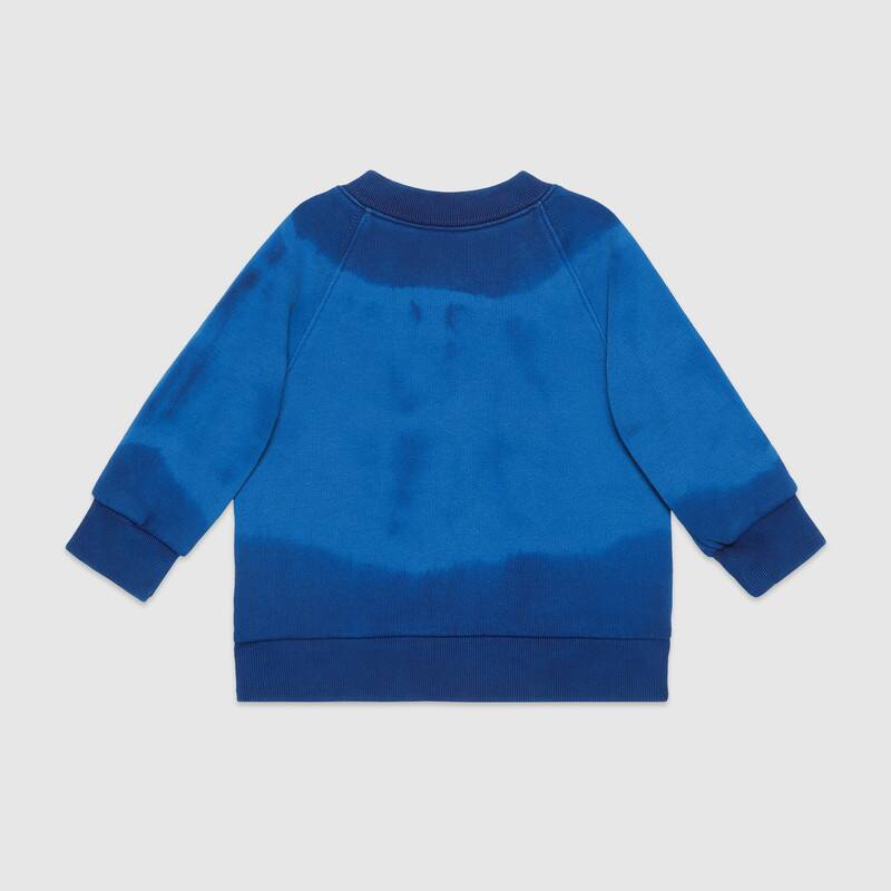 Baby Girls Blue Logo Cotton Cardigan
