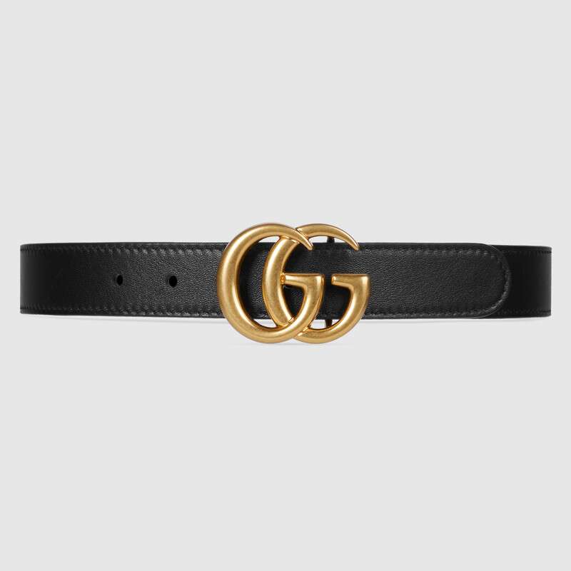 Girls Black GG Belt