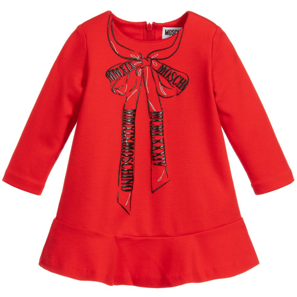 Baby Girls Red Jersey Dress