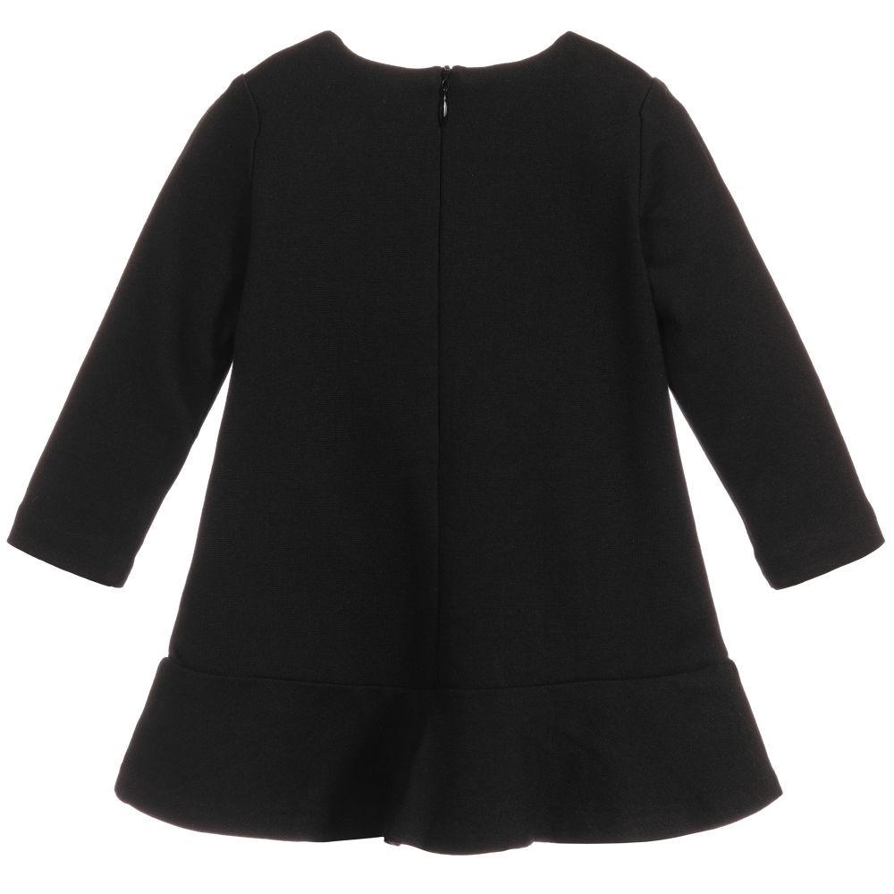 Baby Girls Black Jersey Dress