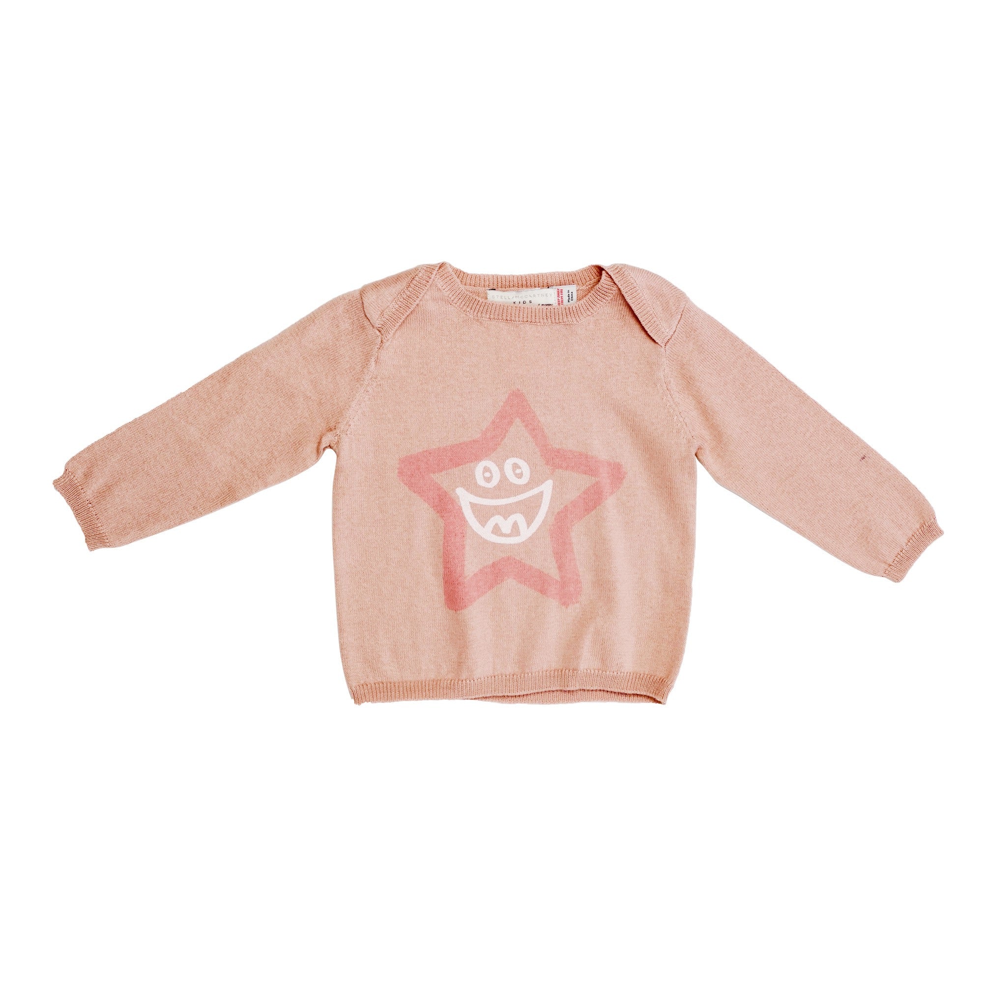 Baby Girls Pink Star Trims 'Horrace' Sweater - CÉMAROSE | Children's Fashion Store