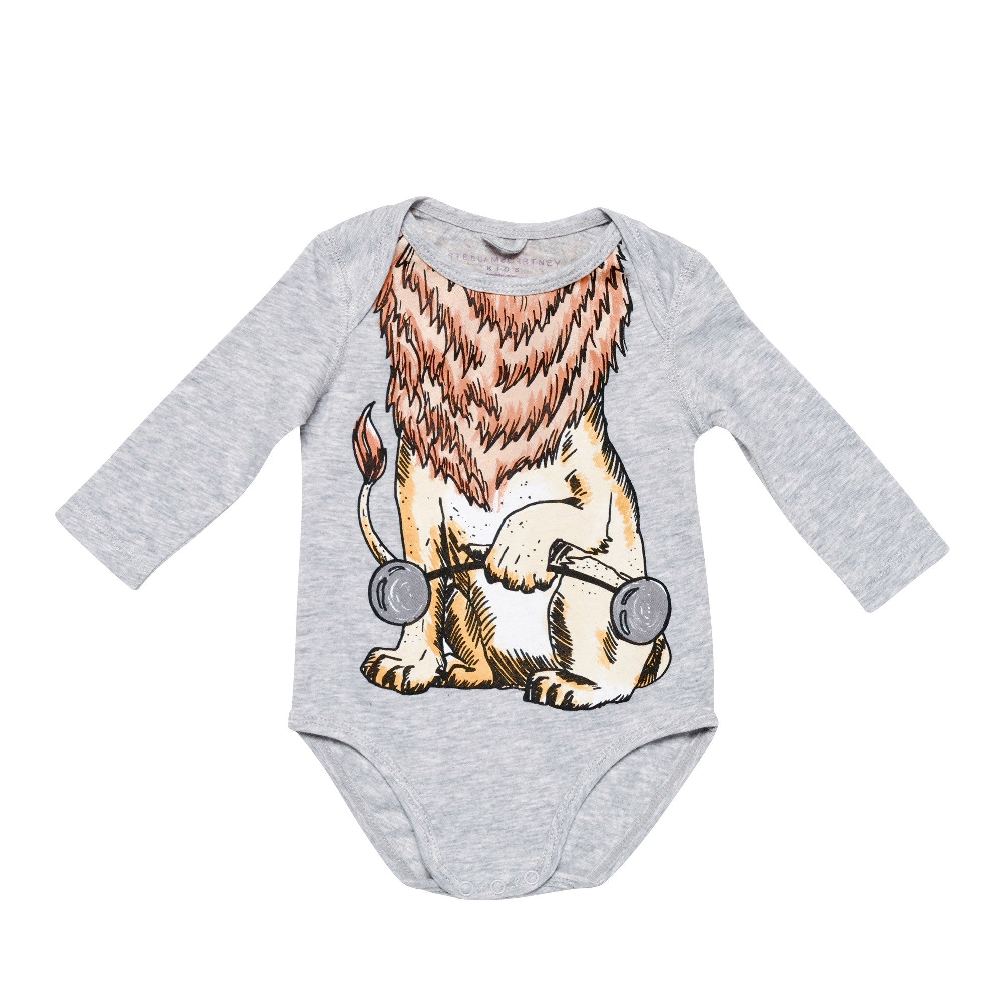 Baby Pebble Lion Pinted Cotton 'Binky' Bodysuit - CÉMAROSE | Children's Fashion Store