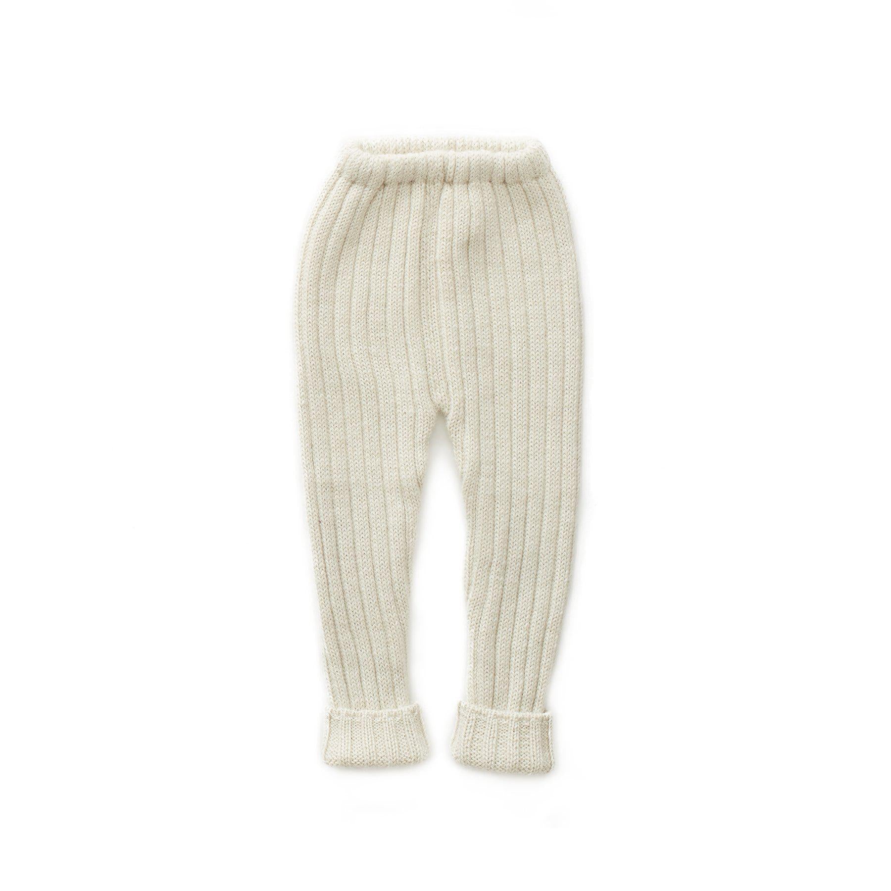 Girls White Alpaca Trousers
