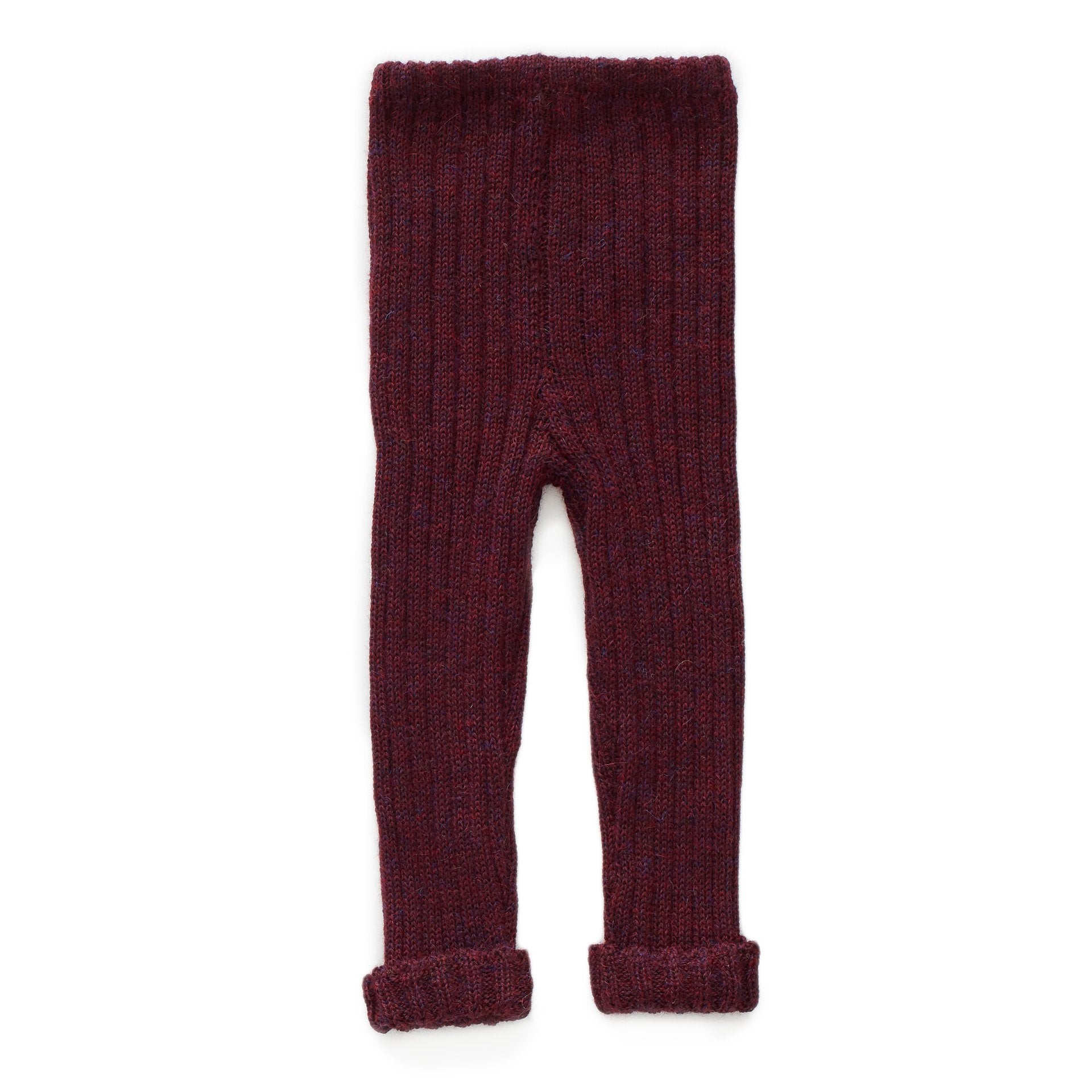 Girls Dark Red Alpaca Trousers