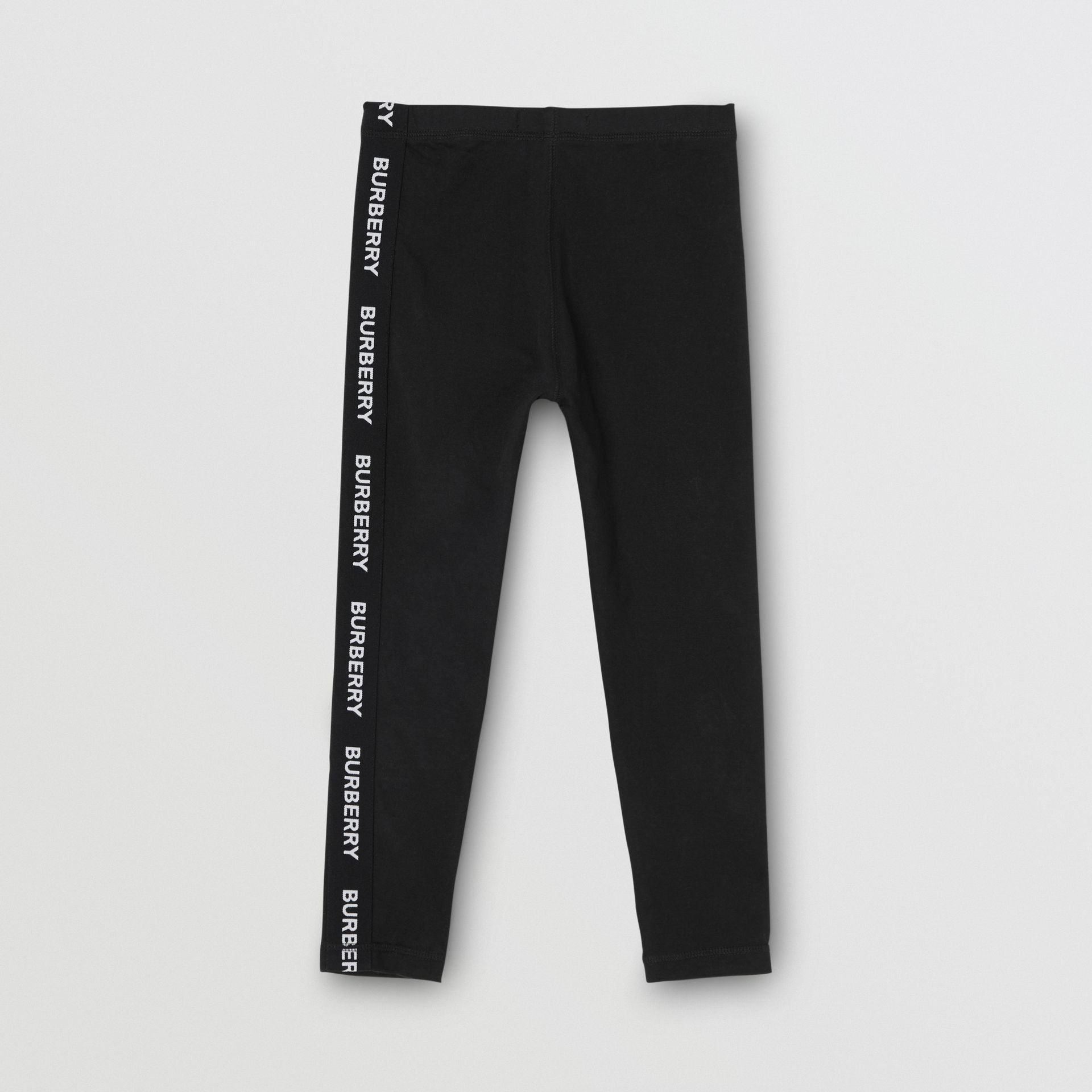 Girls Black Cotton Leggings