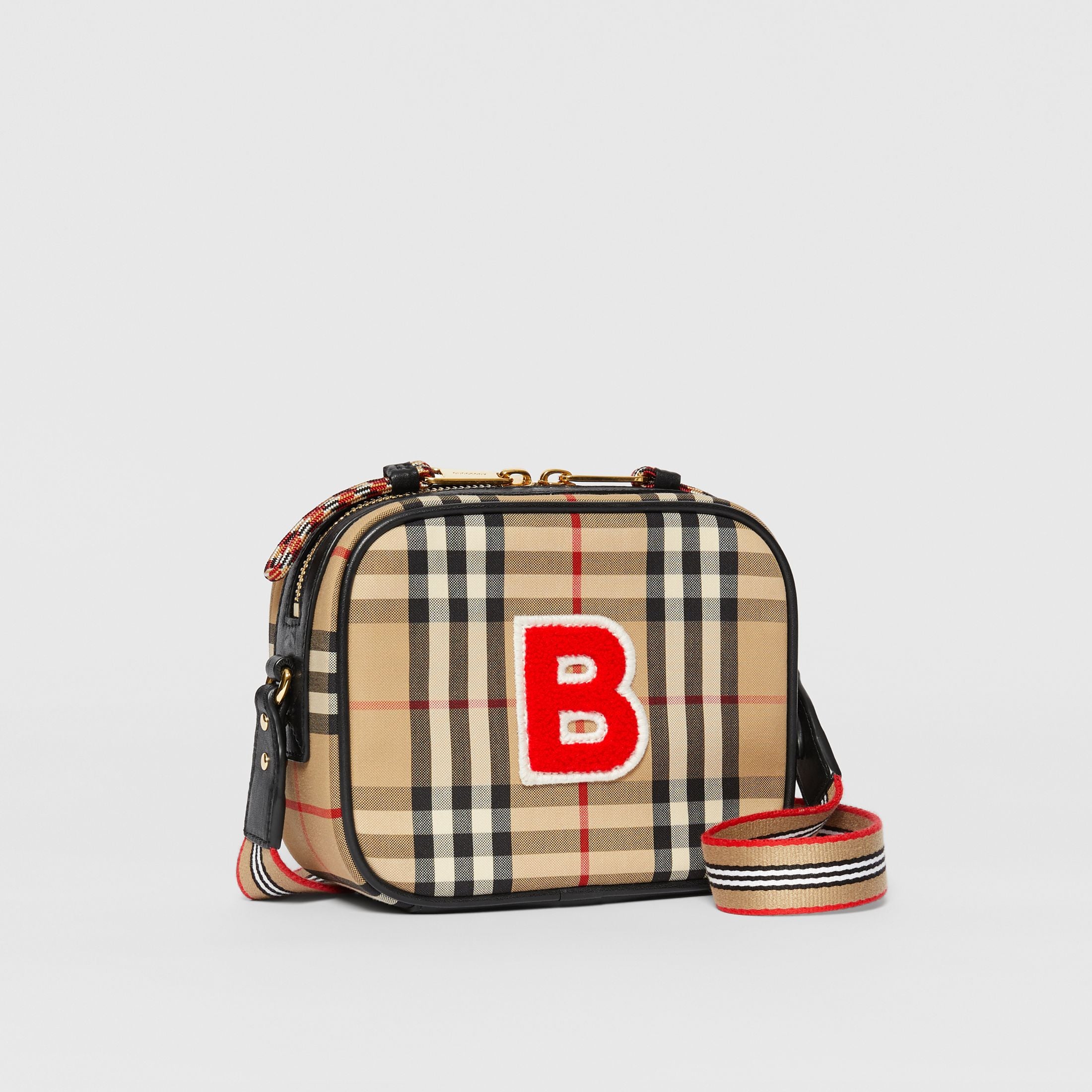 Girls Archive Beige Vintage Check Bag