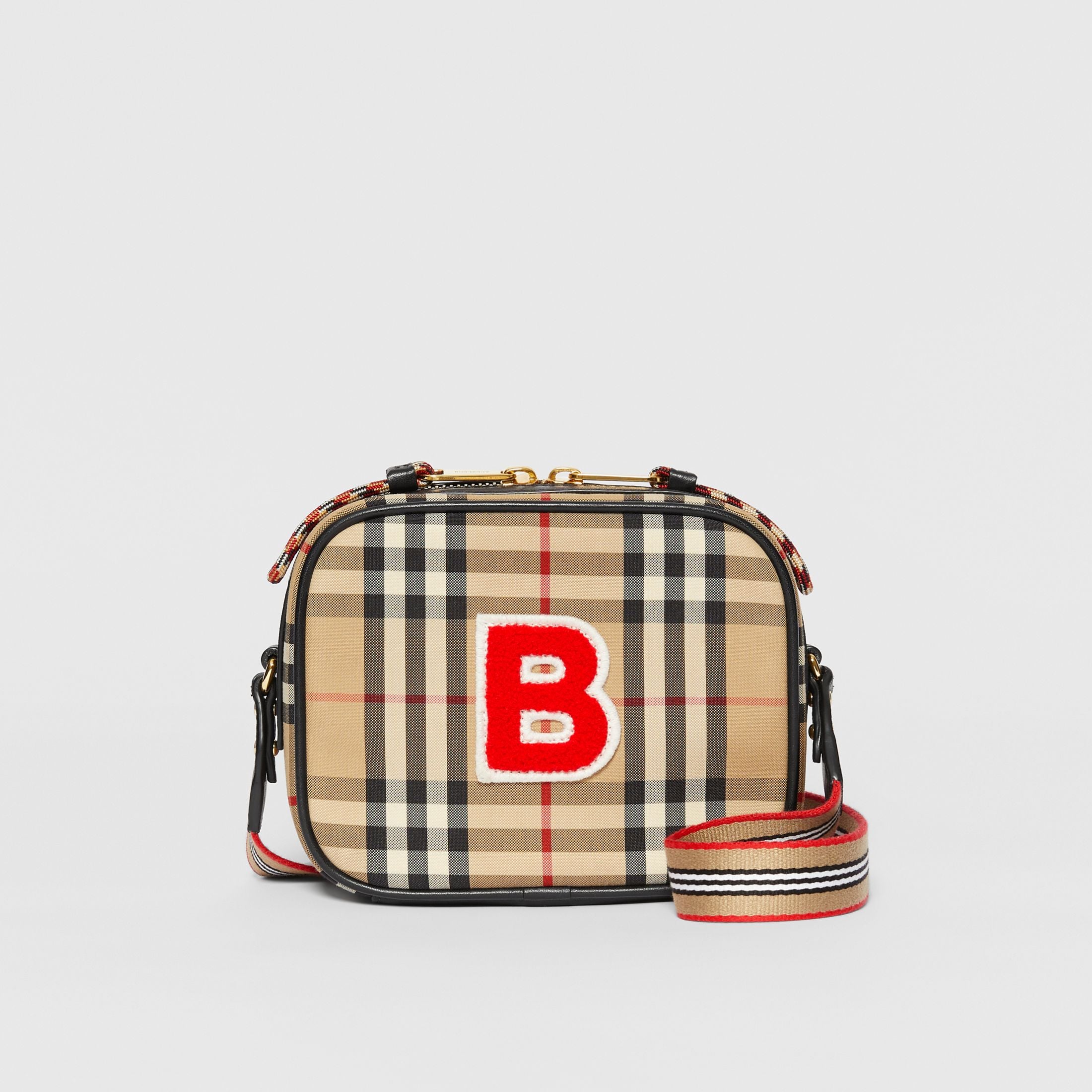 Girls Archive Beige Vintage Check Bag