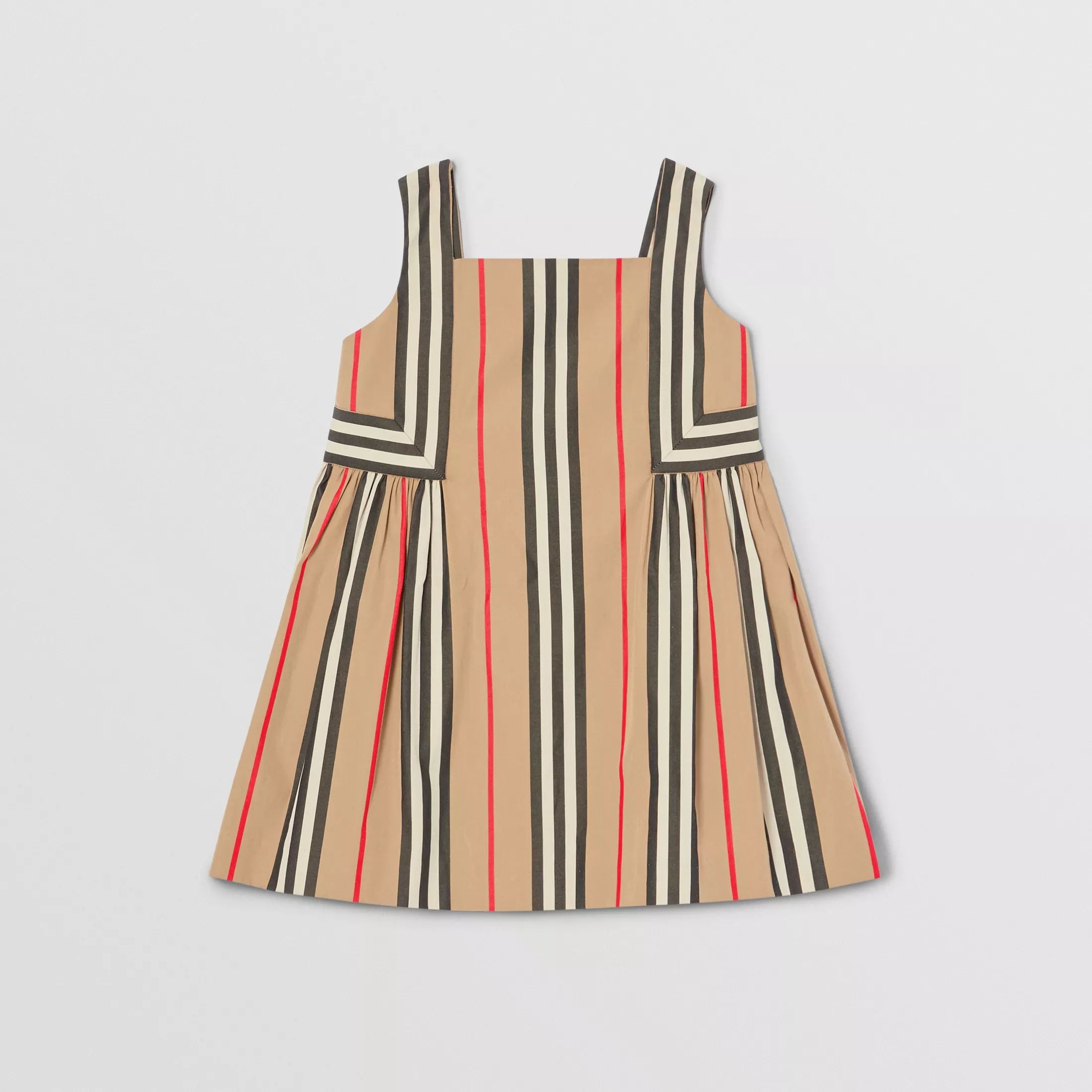 Baby Girls Archive Beige Cotton Dress