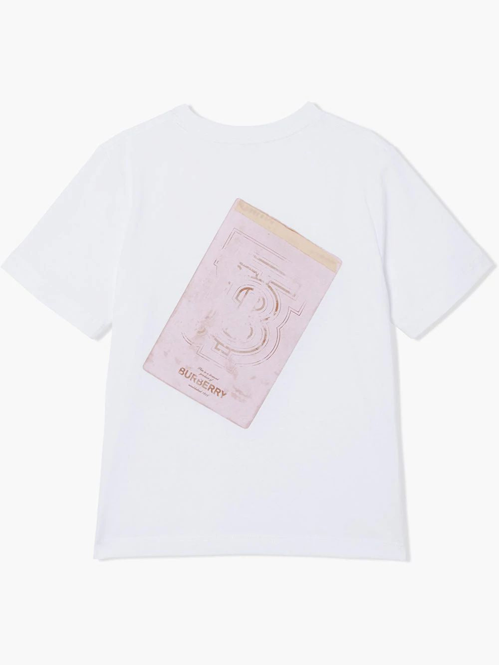 Girls White Cotton T-shirt