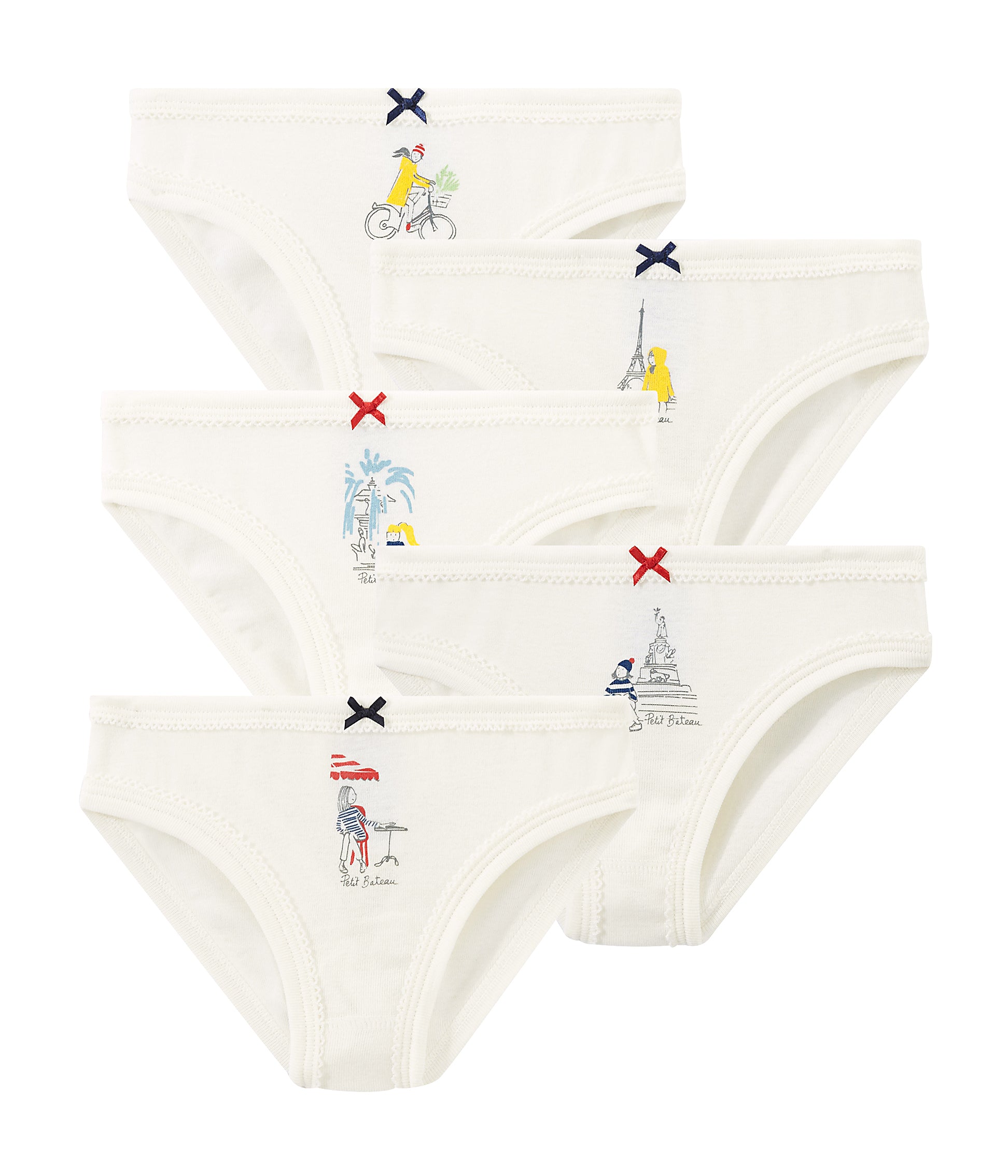 Girls White Underwear Sets
