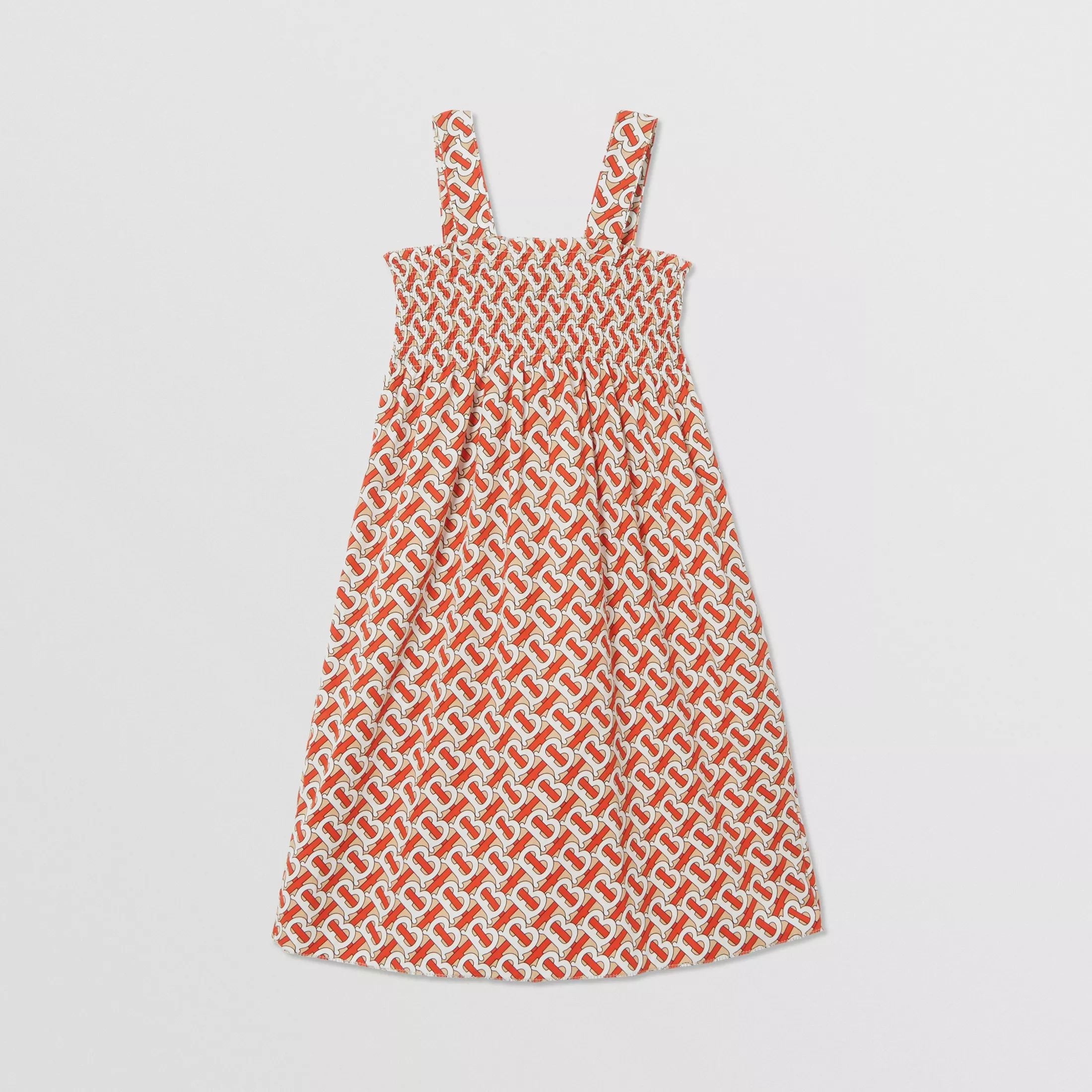 Girls Red Logo Cotton Dress