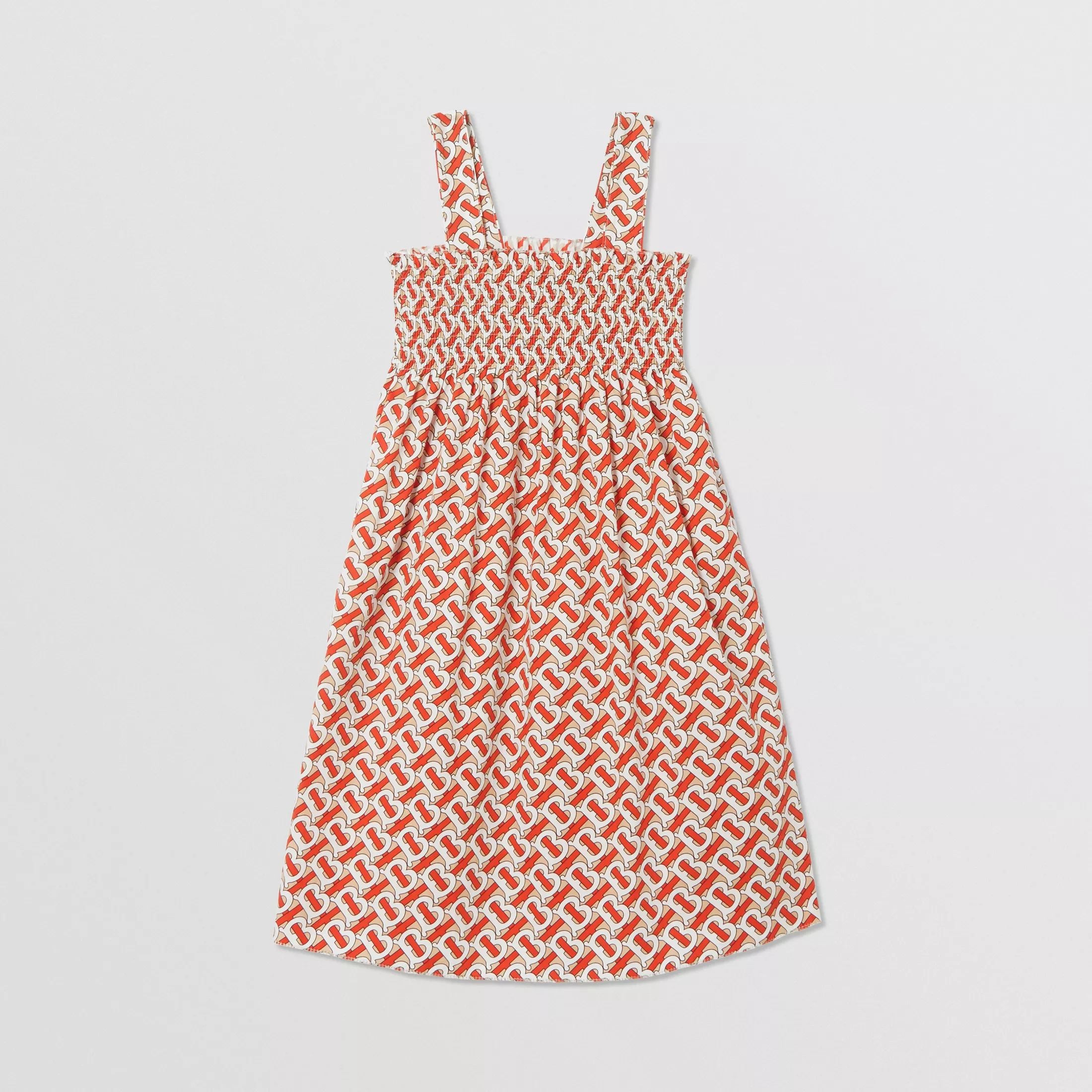 Girls Red Logo Cotton Dress