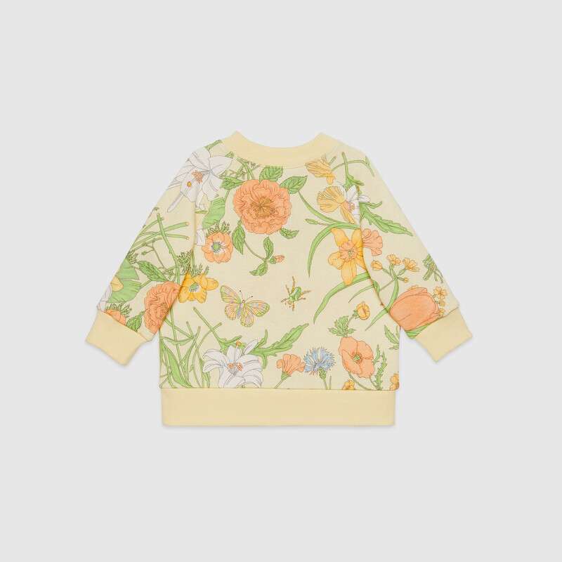 Baby Girls Beige Printed Logo Cardigan