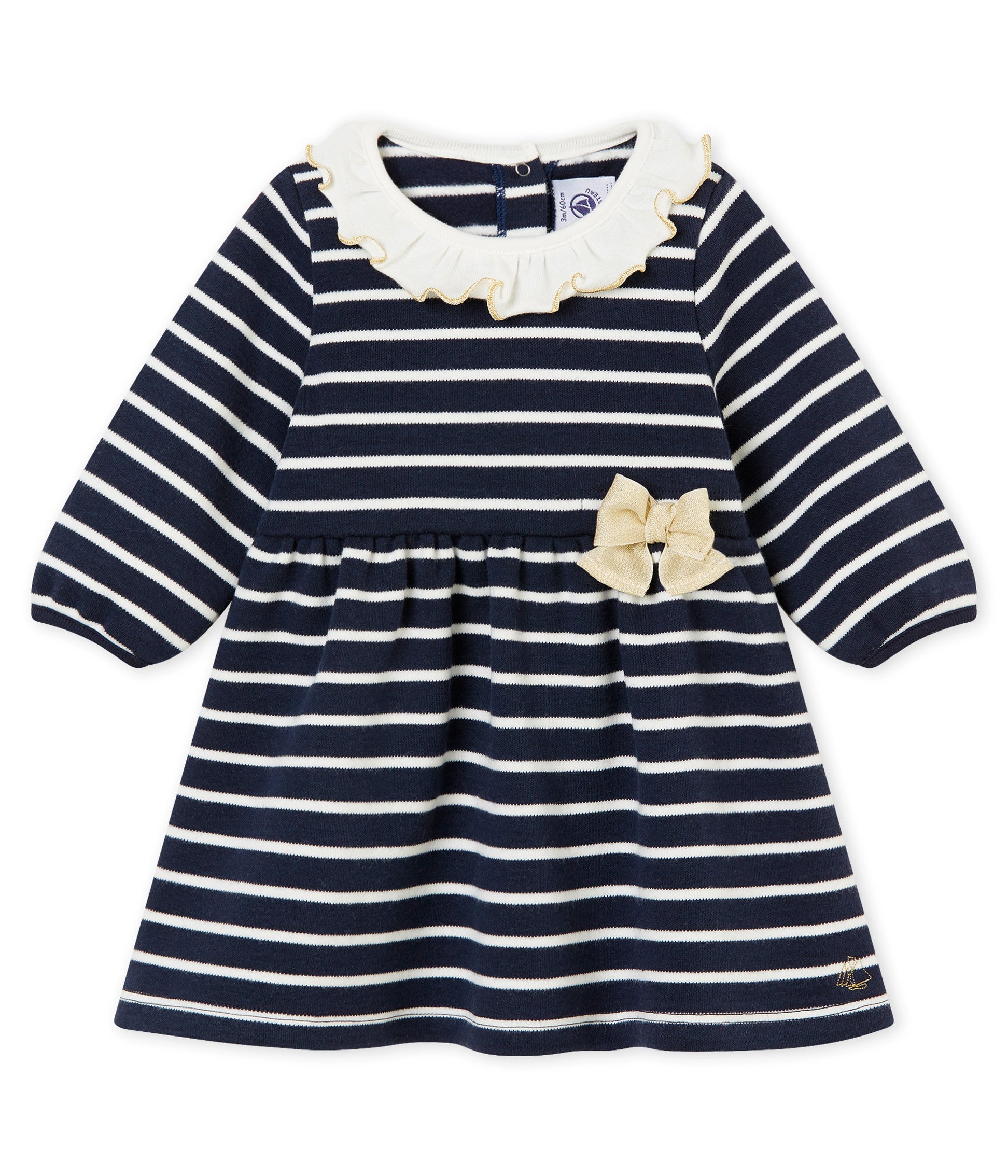 Baby Girls Black Stripes Dress