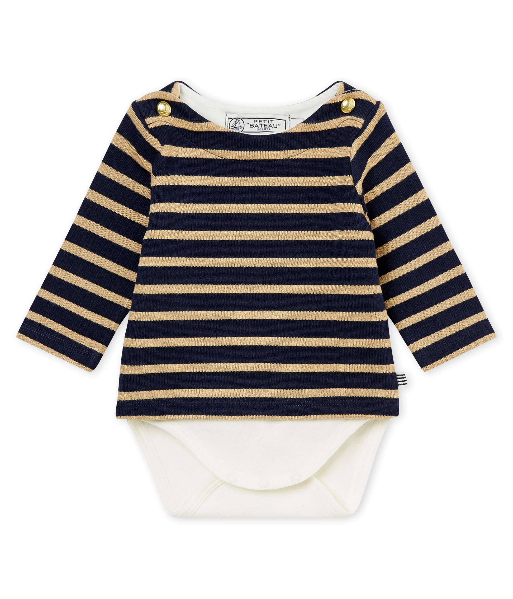 Baby Yellow Stripes Babysuit