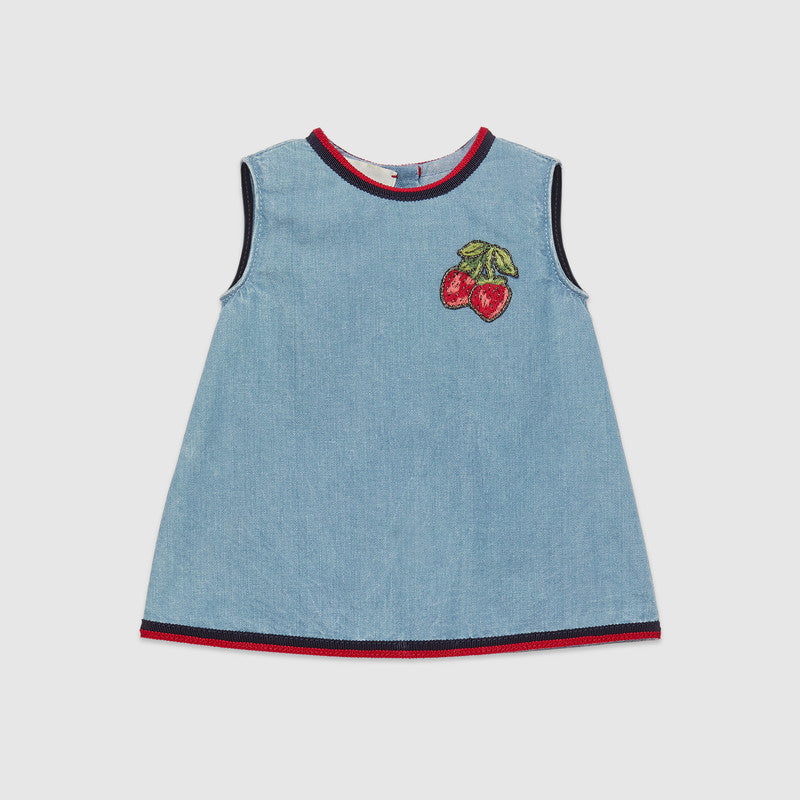 Baby Girls Light Blue Denim Dress
