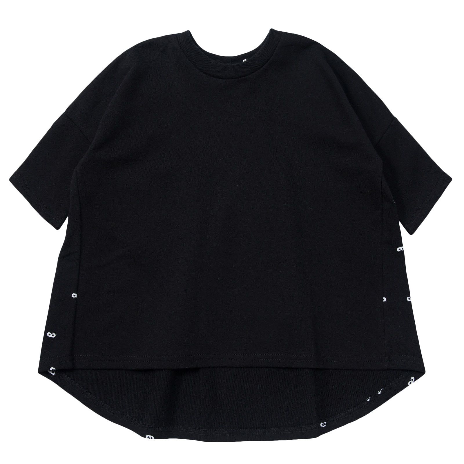 Girls Black Frill Back White Mini Masks Blouse - CÉMAROSE | Children's Fashion Store - 1