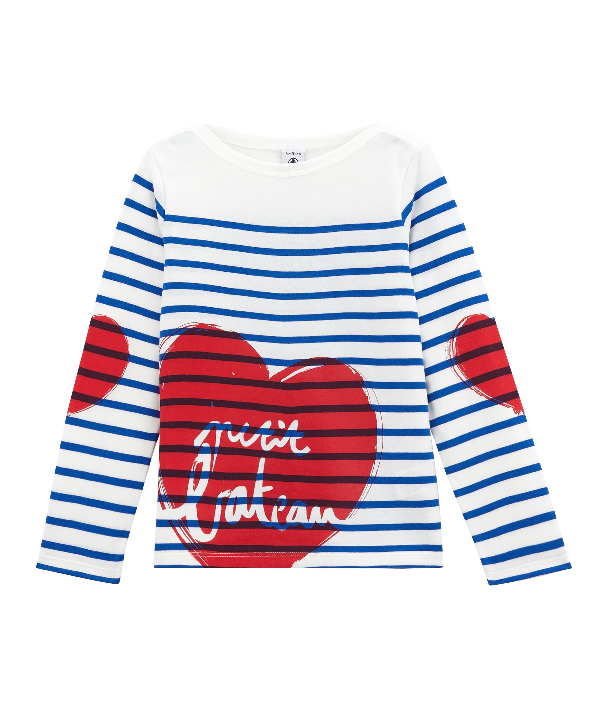 Girls White & Blue T-shirt