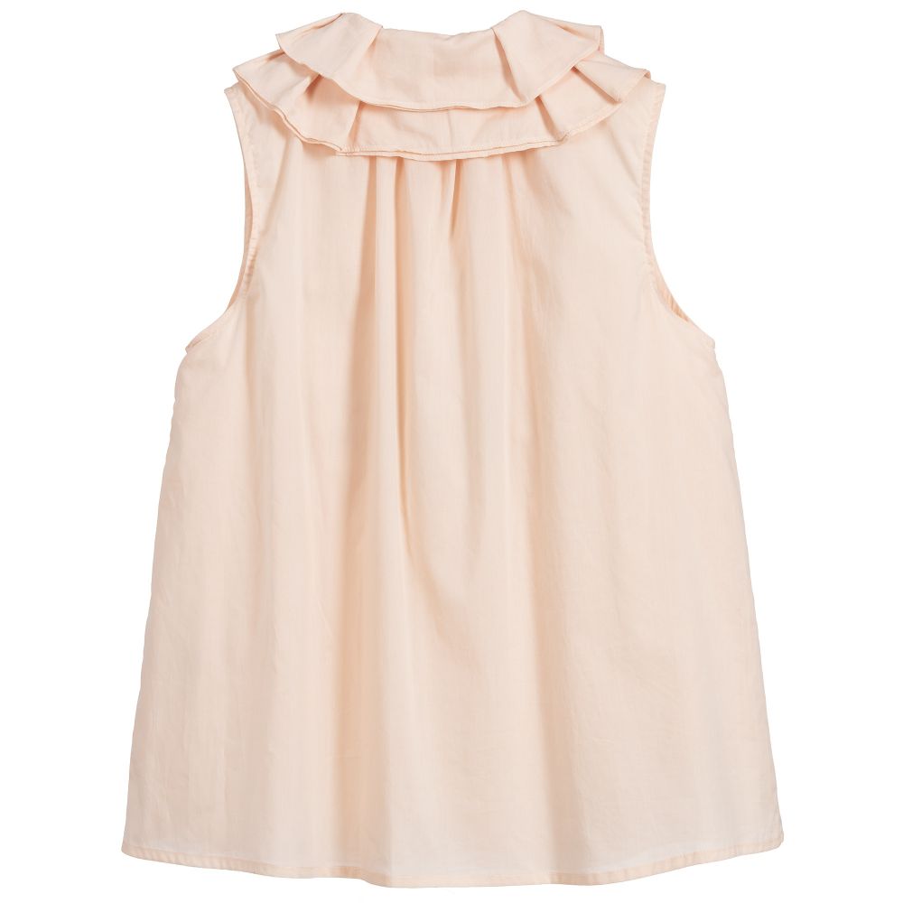 Girls Light Pink Cotton Top