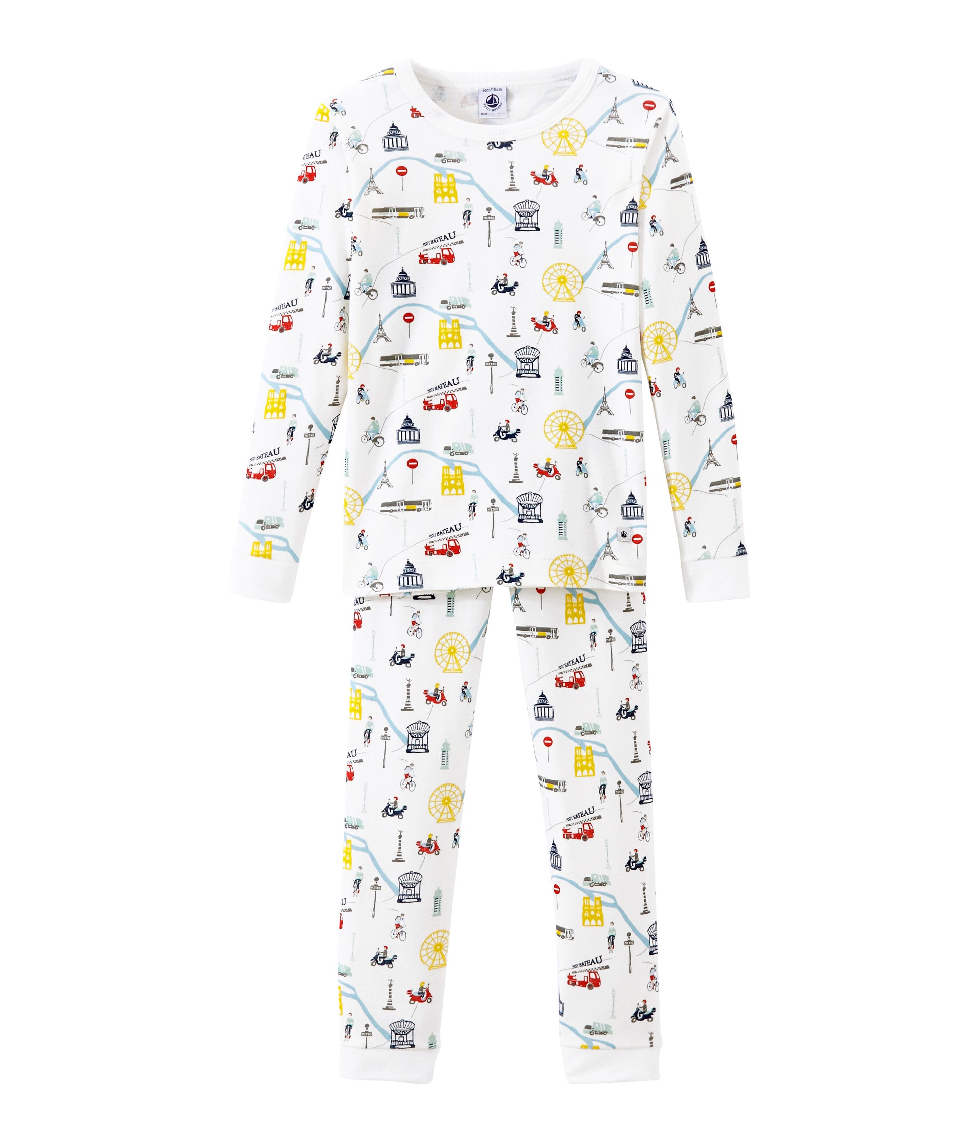 Girls & Boys White Printed Home Sets
