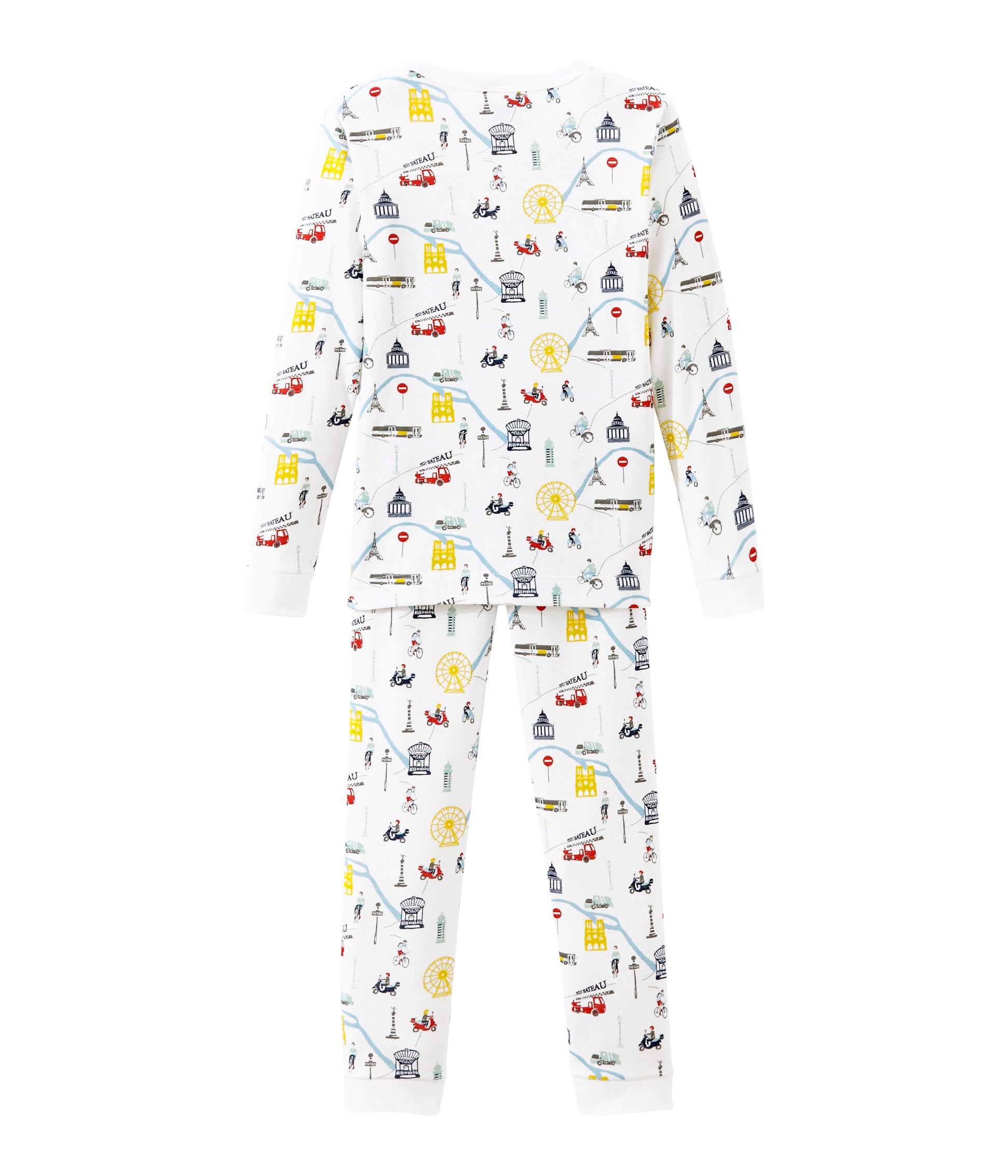 Girls & Boys White Printed Home Sets