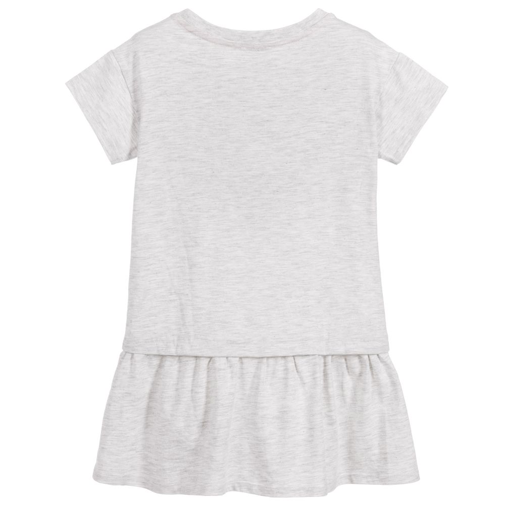 Girls Grey Tiger Dress