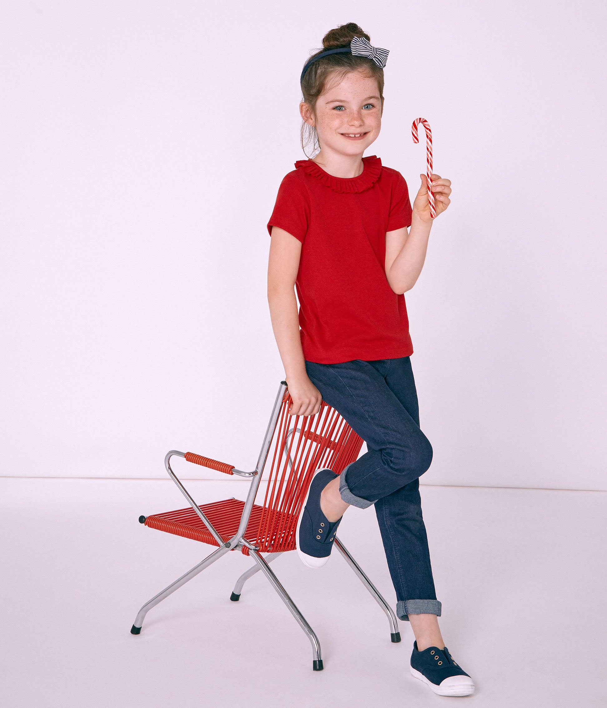 Girls Blue Denim Trousers